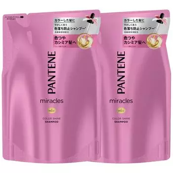 Сменный блок шампуня Pantene Miracles 420 мл x 2 Color Shine [Покупка набора] розовый