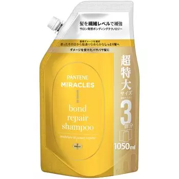 Сменный блок шампуня Pantene Miracles Extra Large 1050 г Bond Repair Series Moisture Power Repair &