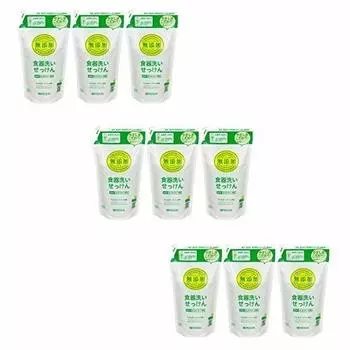 Сменный блок средства для мытья посуды 350 мл x 9 [Набор продуктов] Без добавок