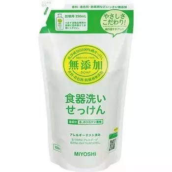 Сменный блок средства для мытья посуды Miyoshi Soap 350 мл x 5 без добавок