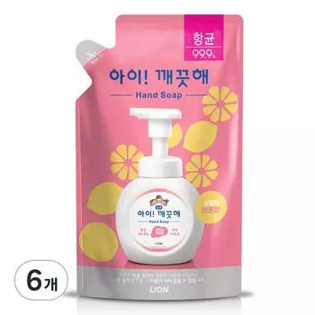 Сменный блок средства для мытья рук iClean с ароматом лимона, 200 мл, 6 шт.