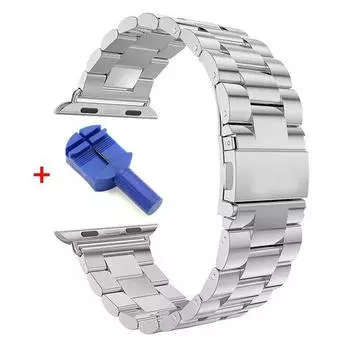 Сменный браслет из нержавеющей стали для Apple Watch, 1 шт., 38 мм, 40 мм, 41 мм, 42 мм, 44 мм, 45 мм, 49 мм, для Apple Watch, ремешок Ultra 8, 7, 6, 5, 4, 3, 2, 1 SE, ремешок 42mm or 44mm or 45mm