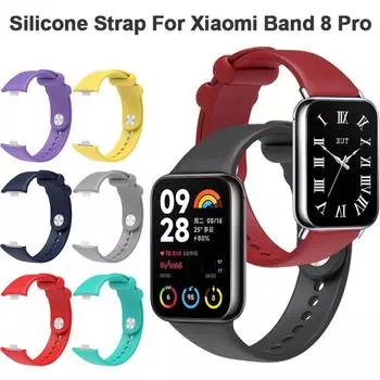 Сменный браслет, умный браслет, мягкий силиконовый ремешок для Xiaomi Band 8 Pro, ремешок для часов