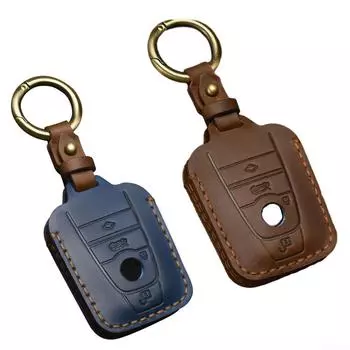 Сменный чехол для автомобильного ключа 1 шт., корпус держателя синего/коричневого цвета синий