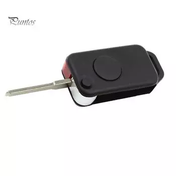 Сменный чехол для удаленного ключа Puntos с 1 кнопкой для Benz Mercedes 1984-2004 чёрный