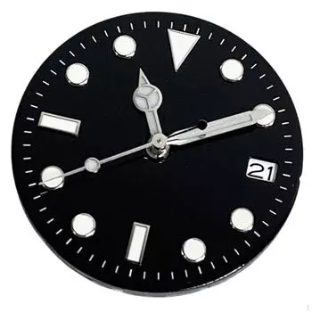 Сменный циферблат 28,5 мм для механизма NH36/NH35, компонент циферблата часов зелёный