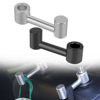 Сменный держатель для хранения крючка для подголовника 90*30*25 мм чёрный