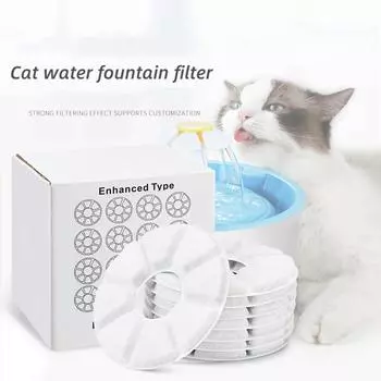 Сменный фильтр для фонтана для питья воды для кошек и собак, активированный уголь, сменные фильтры 4/8/12 шт., дозатор для фонтана, кормушки