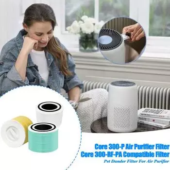 Сменный фильтр для очистителя воздуха Трехслойная система фильтрации Долговечная производительность Простая установка Детали фильтра для удаления запахов зелёный