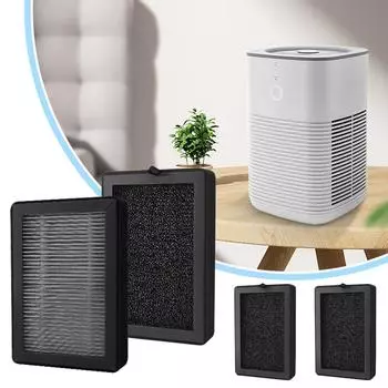 Сменный фильтр HEPA 1-4 шт. для LEVOIT LV-H128/PUURVSAS (ХМ669А)/РОВАКС (РВ60) Очиститель воздуха,3-ступенчатая система фильтрации 1PCS