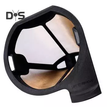 Сменный фильтр премиум-класса с мелкой сеткой, многоразовый пластиковый фильтр для кофе, аксессуары для кофемашин, совместимые с серией Ninja CF09X чёрный