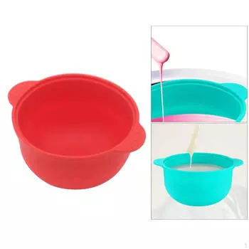 Сменный горшок Многоразовые аксессуары Средство для удаления волос 500 куб. см 14 Съемная силиконовая чаша для воска с антипригарным покрытием deep green