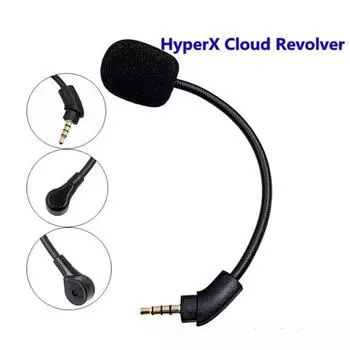 Сменный игровой микрофон 3,5 мм на гибкой стойке для Hyperx Cloud Revolvers