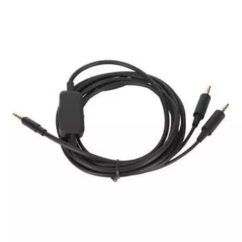 Сменный кабель для наушников 3,5 мм, звуковой кабель с регулировкой громкости, совместимый с гарнитурой MMX300 MMX300 2-го поколения