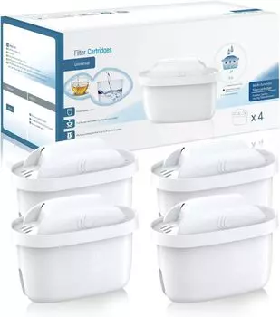 Сменный картридж Suke Brita для очистки воды, совместимый картридж для фильтра, 4 шт. [BRITA MAXTRA]