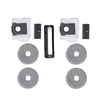 Сменный комплект для пылесоса 2 фильтра 4 чистящие салфетки 2 мешка для пыли 1 вакуумный фильтр с черной крышкой A