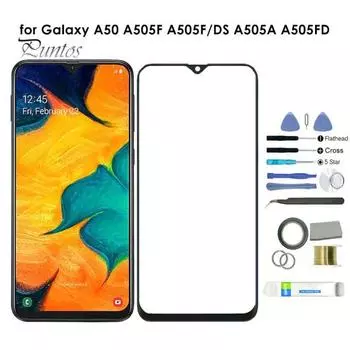 Сменный комплект переднего стекла AMOLED для Samsung Galaxy A50 A505F DS A505A for Galaxy A50 A505F/DS A505A