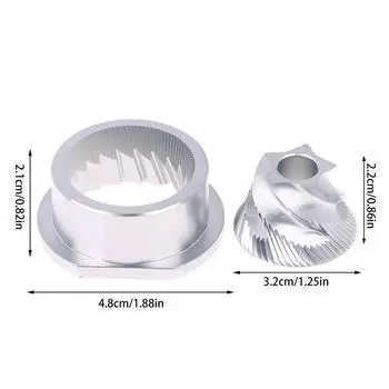 Сменный конический жернов из нержавеющей стали, 48 мм, запчасти и аксессуары для Saeco Magic/Royal/Strato и других серебряный