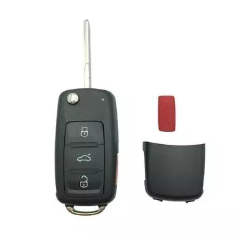 Сменный корпус брелока подходит для 3+1 кнопок для Volkswagen и т. д.. держатель ключа дистанционного управления с бесключевым доступом