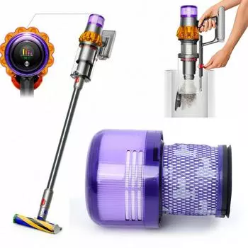 Сменный многоразовый моющийся фильтр для Dyson V15 Sv14 обнаружения беспроводного пылесоса