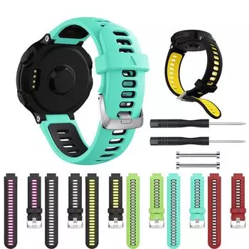 Сменный мягкий силиконовый ремешок для часов Garmin Forerunner 735XT