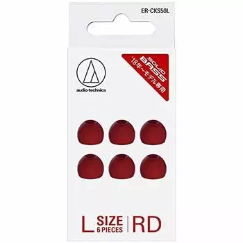 Сменный наушник L Size SOLID BASS RD audio-technica (красный) аудиотехника ER-CKS50L