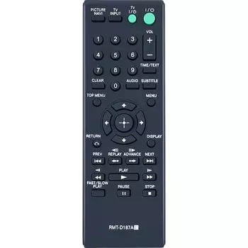 Сменный пульт дистанционного управления CLVIZCXOM для CD DVD-плеера Sony SONY. Простая настройка или не требуется. Совместим с RMT-D187A, DVP-NS611H.