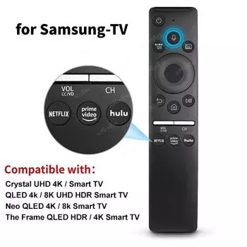 Сменный пульт дистанционного управления с голосовым управлением для Samsung Smart TV Универсальный пульт BN59 для всех телевизоров Samsung с функцией голосового управления QLED LED LCD