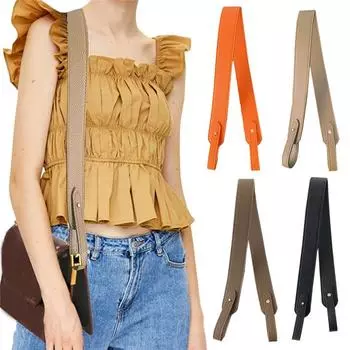 Сменный ремень для сумки, женский ремень для сумки, широкий плечевой ремень, съемный, через плечо, кожаный, регулируемый, сплошной One Size белый