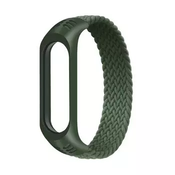 Сменный ремешок для браслета Mi Band 3/4/5 чёрный