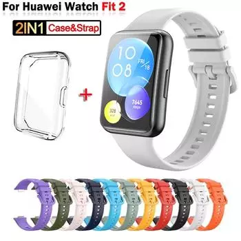 Сменный ремешок для часов Huawei Watch Fit 2 Ремешок силиконовый для Huawei Watch Fit2 Ремешки для часов