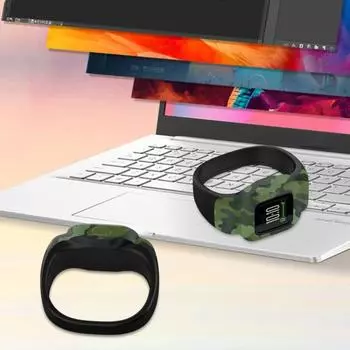 Сменный ремешок для часов из мягкого водонепроницаемого силикона с принтом для Garmin Fit JR3/Vivofit Jr.3 Small D