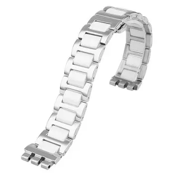 Сменный ремешок для часов Swatch 17 мм 19 мм из нержавеющей стали [ZHUOLEI] серебряный