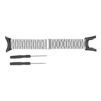 Сменный ремешок для часов Водонепроницаемый ремешок для часов из нержавеющей стали 304 для Suunto Ambit 1 2 2S 2R 3 Sport 3 серебряный