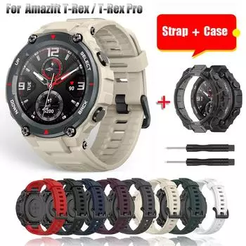 Сменный ремешок для Huami Amazfit T rex, силиконовый ремешок для часов Amazfit T-Rex/T-Rex Pro, ремешок For Amazfit Trex Pro белый