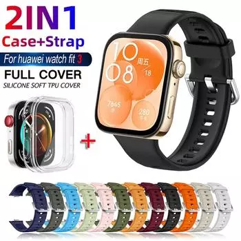 Сменный ремешок для Huawei Watch Fit 3 Ремешок Силиконовые ремешки для часов Ремешок для Huawei FIT 3 Аксессуары для ремешков для часов Huawei Watch FIT 3