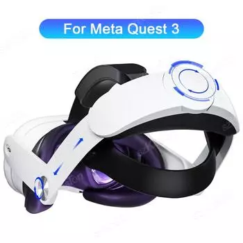 Сменный ремешок Elite для гарнитуры Meta Quest 3 VR, удобный регулируемый ремешок на голову из губки для аксессуаров Meta Quest 3