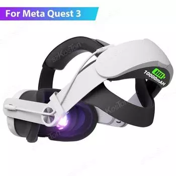 Сменный ремешок Elite для Meta Quest 3, ремешок на голову с аккумулятором, гарнитура VR, быстрая зарядка для Meta Quest 3, аксессуары