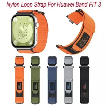 Сменный ремешок из нейлоновой петли, модный ремешок для часов Huawei Band FIT 3 для Huawei Band FIT 3 темно-синий