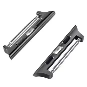 Сменный ремешок из нержавеющей стали 316L, адаптер для разъемов Apple Watch Iwatch, пружинный стержень, инструмент для сборки, свободный выпуск 38/40/41mm(20mm) серебряный