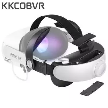 Сменный ремешок Kkcobvr Q2 Elite для Oculus Quest 2, аккумулятор Halo, ремешок Vr, защитные наклейки для Quest2, аксессуары Q2 without battery