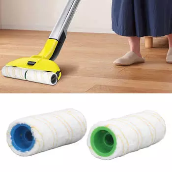 Сменный ролик для щетки для твердого пола из микрофибры, моющийся, для влажной и сухой уборки, для Karcher FC3 FC3D FC5 FC5D FC7, желтый