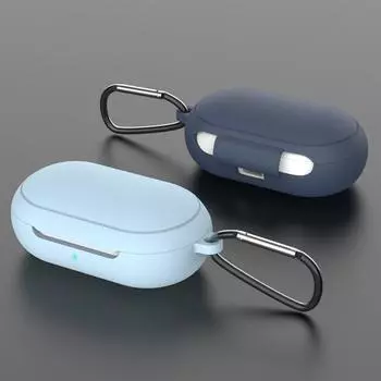 Сменный силиконовый чехол для наушников Samsung Galaxy Buds Plus, защитный чехол с брелком красный