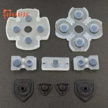 Сменный силиконовый геймпад для запасных частей контроллера PS4, электроника черный белый