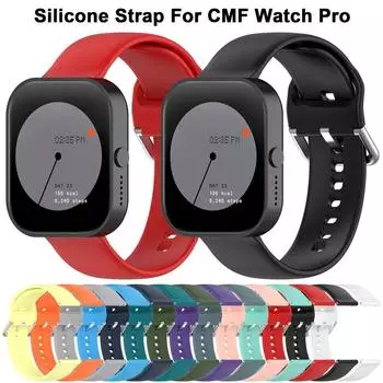 Сменный силиконовый ремешок 22 мм, мягкий браслет для часов CMF Watch Pro