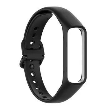 Сменный силиконовый ремешок для Samsung Galaxy Fit 2 SM-R220 (черный)