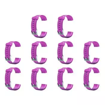 Сменный силиконовый ремешок для смарт-часов AU 20 мм для ID115Plus HR (Пурп