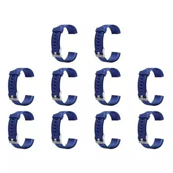 Сменный силиконовый ремешок для смарт-часов AU 20 мм для ID115Plus HR (синий