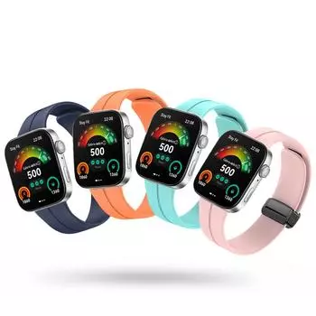 Сменный силиконовый ремешок со складной пряжкой, мягкий браслет для часов Huawei Watch Fit3 светло-синий