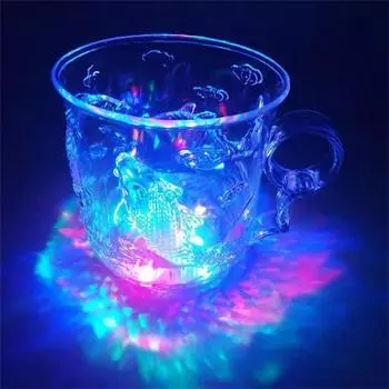 Сменный стаканчик Ананас светящийся яркий красочный Ashion Kt Led Wine Glass темные хаки